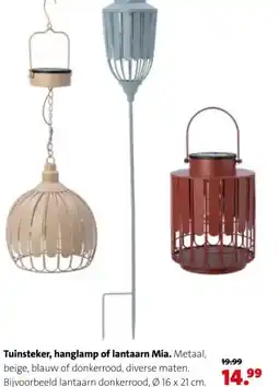 Intratuin Tuinsteker, hanglamp of lantaarn Mia. aanbieding