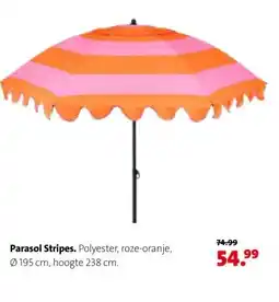 Intratuin Parasol Stripes. aanbieding