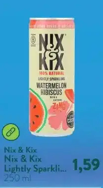Holland & Barrett Nix & Kix Lightly Sparkling Watermelon Hibiscus Drink aanbieding