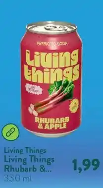 Holland & Barrett Living Things Rhubarb & Apple aanbieding
