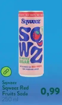 Holland & Barrett Sqweez Red Fruits Soda aanbieding