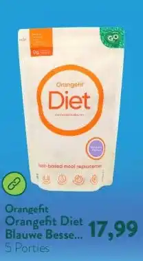 Holland & Barrett Orangefit Diet Blauwe Bessen – 325g aanbieding