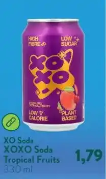 Holland & Barrett XOXO Soda Tropical Fruits aanbieding