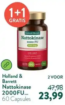 Holland & Barrett Nattokinase 2000FU 100mg aanbieding