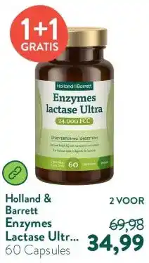 Holland & Barrett Enzymes Lactase Ultra 24.000 FCC aanbieding