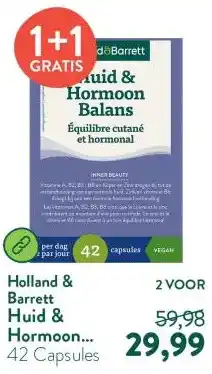 Holland & Barrett Huid & Hormoon Balans - 42 capsules aanbieding
