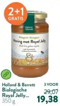 Holland & Barrett Biologische Royal Jelly Honing aanbieding