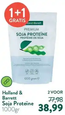 Holland & Barrett Soja Proteïne aanbieding