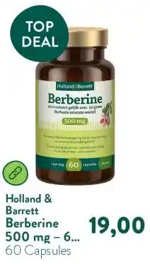 Holland & Barrett Berberine 500 mg – 60 capsules aanbieding