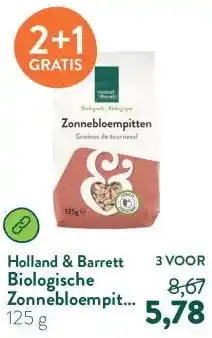 Holland & Barrett Biologische Zonnebloempitten aanbieding