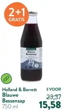 Holland & Barrett Blauwe Bessensap aanbieding
