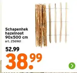 GAMMA Schapenhek hazelnoot 90x500 cm aanbieding