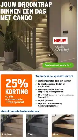 GAMMA op alle traprenovatie + trap op maat aanbieding