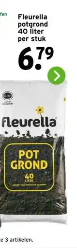 GAMMA Fleurella potgrond 40 liter per stuk aanbieding