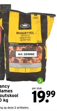 GAMMA Fancy Flames houtskool 10 kg aanbieding