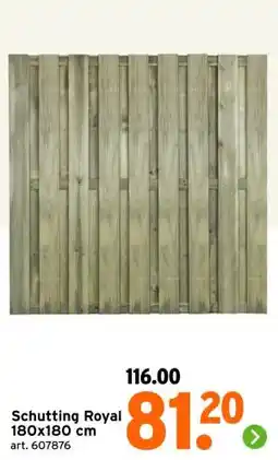GAMMA Schutting Royal 180x180 cm aanbieding