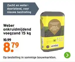 GAMMA Weber onkruidmijdend voegzand 15 kg aanbieding