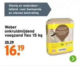 GAMMA Weber onkruidmijdend voegzand flex 15 kg aanbieding