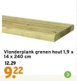 GAMMA Vlonderplank grenen hout 1,9 x 14 x 240 cm aanbieding