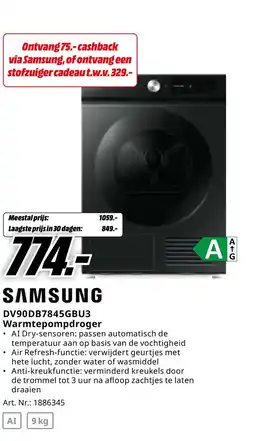 MediaMarkt Bekijk Samsung Warmtepompdroger aanbieding