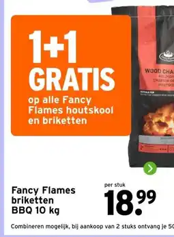GAMMA Fancy Flames briketten BBQ 10 kg aanbieding