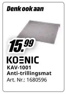 MediaMarkt Bekijk Koenic Anti-trilmat aanbieding