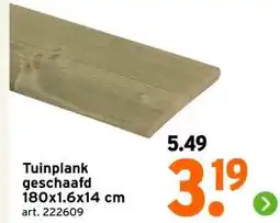 GAMMA Tuinplank geschaafd 180x1.6x14 cm aanbieding