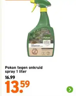 GAMMA Pokon tegen onkruid spray 1 liter aanbieding