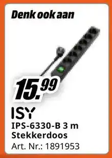 MediaMarkt Bekijk ISY Stekkerdoos aanbieding