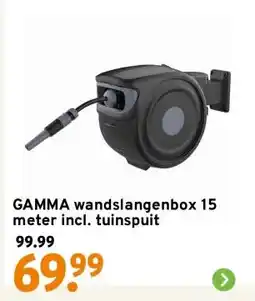 GAMMA GAMMA wandslangenbox 15 meter incl. tuinspuit aanbieding