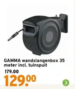 GAMMA GAMMA wandslangenbox 35 meter incl. tuinspuit aanbieding