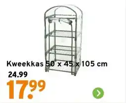 GAMMA Kweekkas 50 x 45 x 105 cm aanbieding