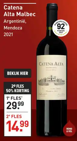Gall & Gall Catena Alta Malbec 75CL aanbieding