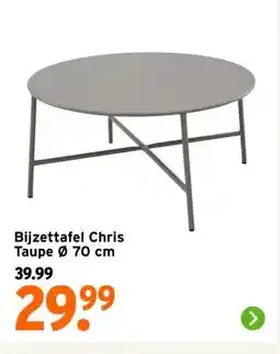 GAMMA Bijzettafel Chris Taupe 70 cm aanbieding