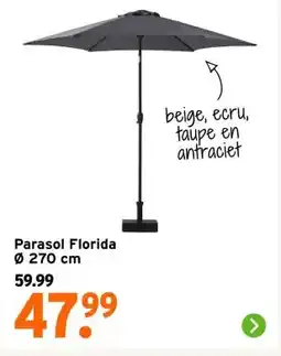 GAMMA Parasol Florida Ø 270 cm aanbieding