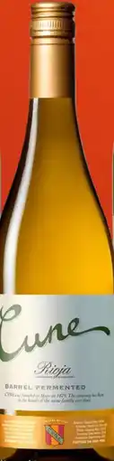 Gall & Gall Cune Rioja Blanco Barrel Fermented 75CL aanbieding