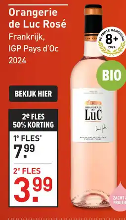 Gall & Gall Orangerie de Luc Rosé 75CL aanbieding