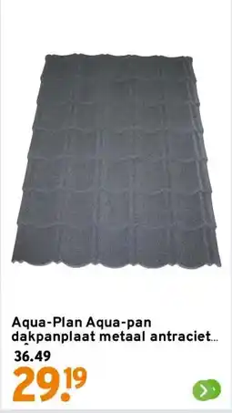 GAMMA Aqua-Plan Aqua-pan dakpanplaat metaal antraciet 1 m² aanbieding
