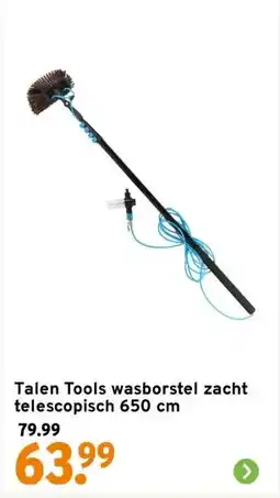 GAMMA Talen Tools wasborstel zacht telescopisch 650 cm aanbieding