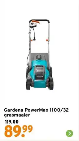 GAMMA Gardena PowerMax 1100/32 grasmaaier aanbieding