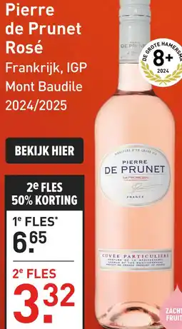 Gall & Gall Pierre de Prunet Rosé 75CL aanbieding