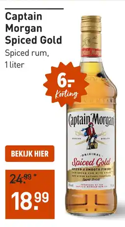 Gall & Gall Captain Morgan Spiced Gold 100CL aanbieding
