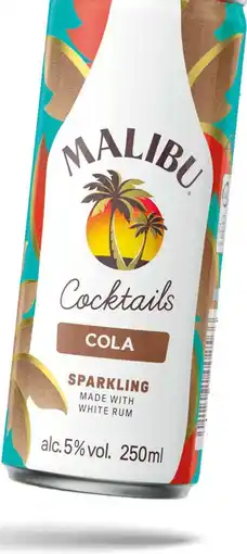 Gall & Gall Malibu Cola 25cl aanbieding