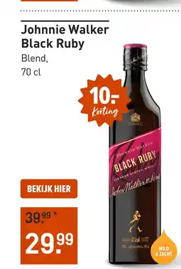 Gall & Gall Johnnie Walker Black Ruby 70CL aanbieding