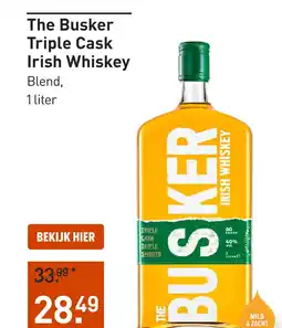 Gall & Gall The Busker Triple Cask Irish Whiskey 100CL aanbieding