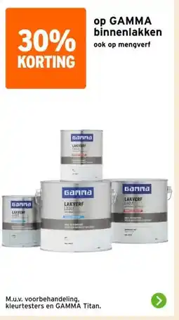 GAMMA op GAMMA binnenlakken aanbieding