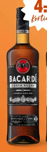 Gall & Gall Bacardí Carta Negra 70CL aanbieding