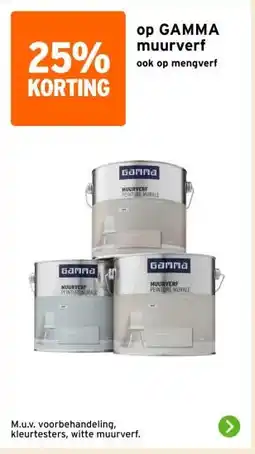 GAMMA op GAMMA muurverf aanbieding