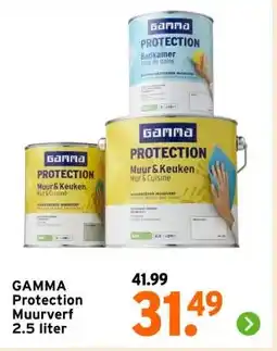 GAMMA GAMMA Protection Muurverf 2.5 liter aanbieding
