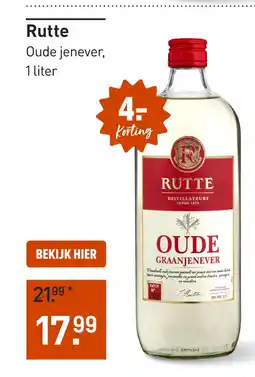Gall & Gall Rutte Oude Jenever 100CL aanbieding